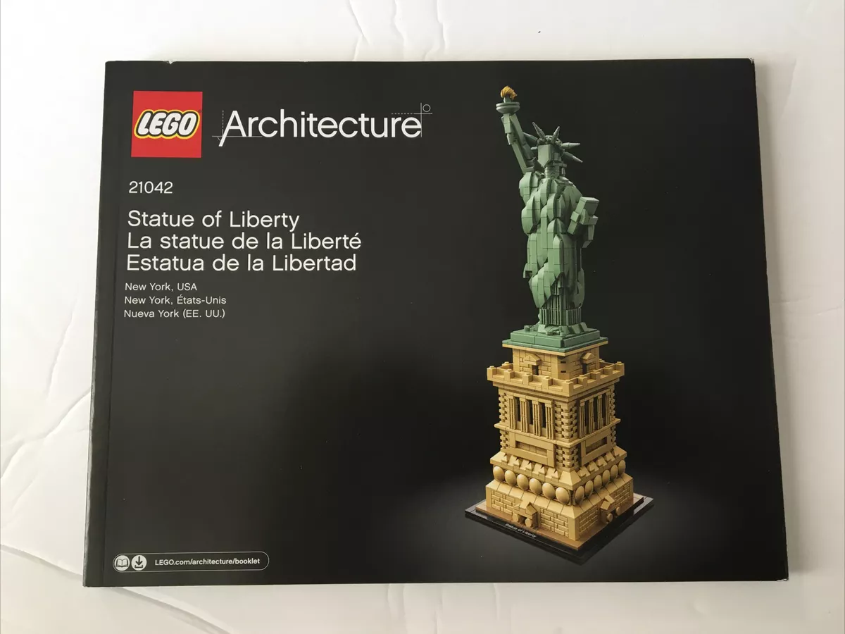 NEW INSTRUCTION ONLY LEGO 21042 Statue of Liberty LEGO Architecture NO  BRICKS