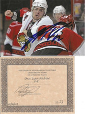 OTTAWA SENATORS signed MIKE FISHER - 5x7 - AUTHENTIC