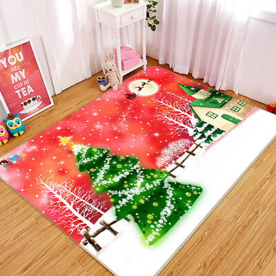 3D Moon Green Tree ZHUA200 Game Non Slip Rug Mat Photo Carpet Zoe