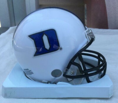 duke football throwback helmets Blue Devils White Mini Speed Riddell Authentic and Replica Collectible Helmets are completely customizable as field use accessories are easily attached Custom-made 9-20-14 Duke Blue Devils