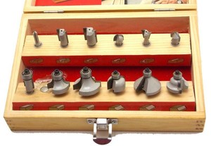Hickory Woodworking 1 4 Router Bit Set 12 Piece Wooden 