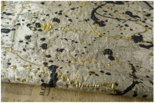 Gold Silk Ink Style Embossed Yarn Dyed Jacquard Fabric Decorative Sewing Fabric - Picture 16 of 17