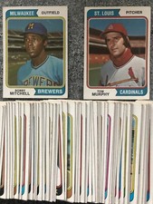 1974 Topps Baseball Cards Pick Your Card 253 - 497 to Complete the Set