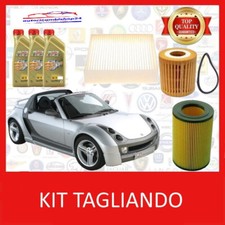 KIT TAGLIANDO 3 FILTRI + 3LT OLIO CASTROL 5W30 SMART ROADSTER 452 0.7/0.7 BRABUS