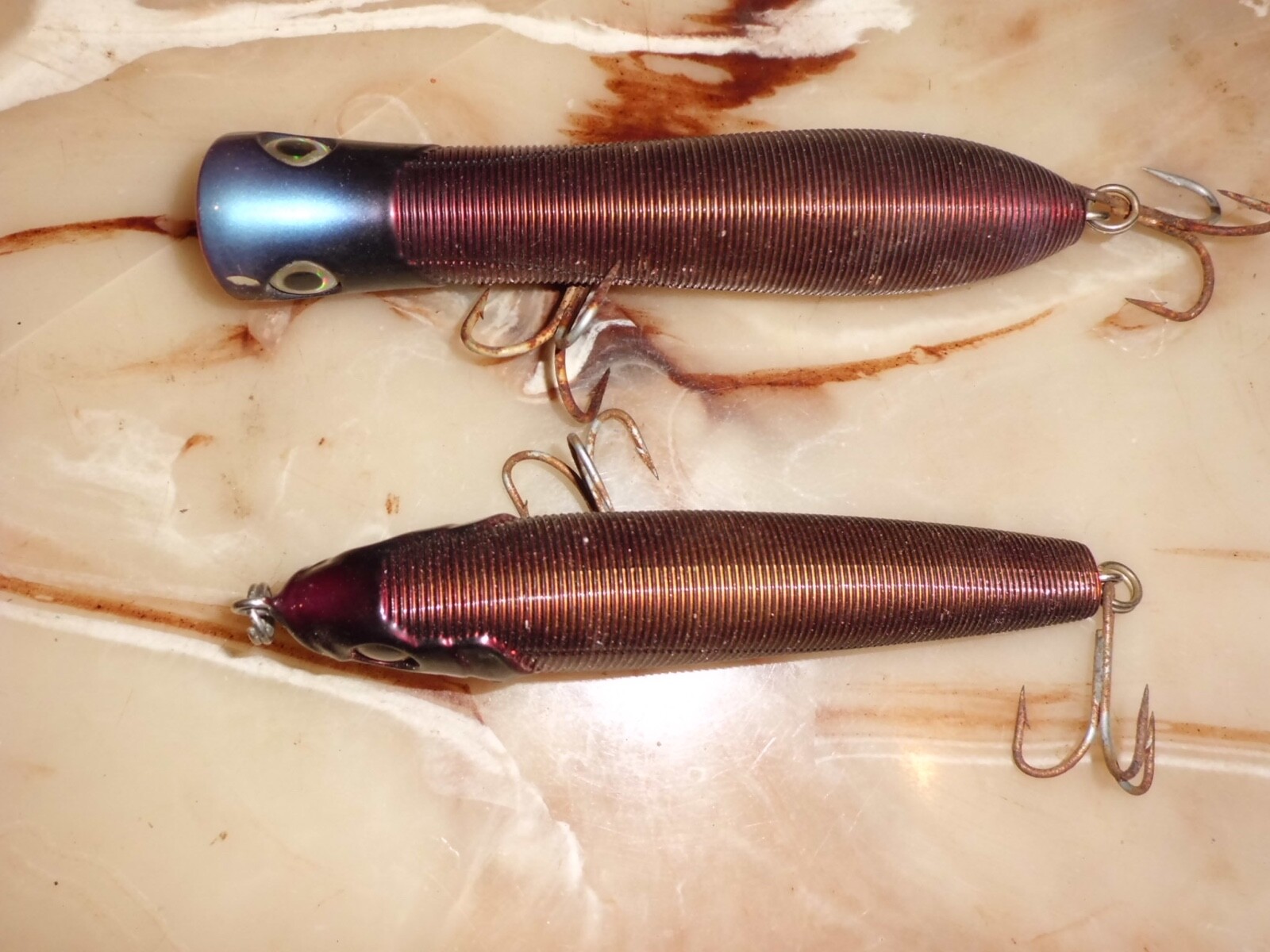 2- Yo-Zuri Rattlin 6" & 5-1/2" Crankbait Plugs w/ 4 Treble Hooks - Image 4