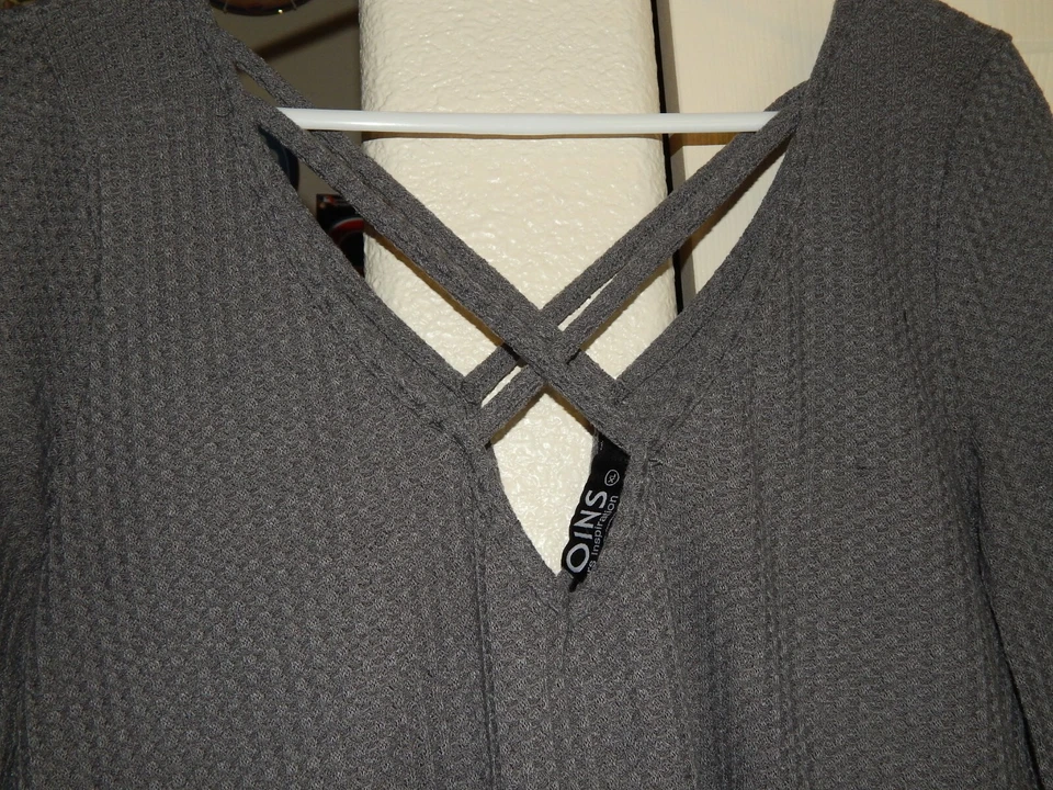 VESTIDO MUJER YOINS YOUR INSPIRATION MANGA LARGA TALLA XL GRIS 97% POLIÉSTER Foto 4 de 4