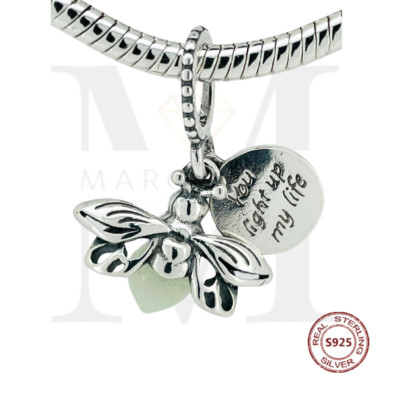  SONDERAKTION  Charm Firefly Glühwürmchen Geschenk Familie Liebe 925 Silber
