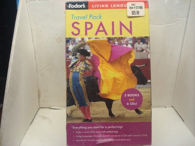 Fodor's Living Language Spain Travel Pack 3 Books and 6 CD's (BRAND NEW)