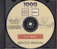 1999 Silverado Sierra Shop Manuell Auf CD GMC Chevy Ck Pickup Truck Service
