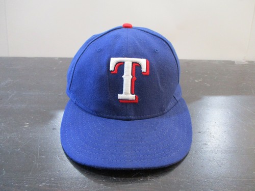Texas Rangers Hat Cap Fitted Mens 7 1/8 