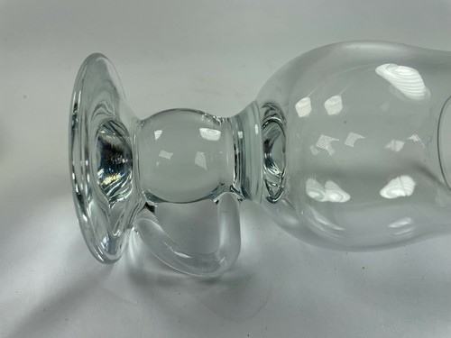 Vintage Whiskey Coffee Glass Mugs Applied Low Handle 6 1/2" T Rare Glass Cup C24 - Picture 11 of 12