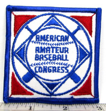 Vintage American Amateur Baseball Congress Jacket Patch AABC Adult League E