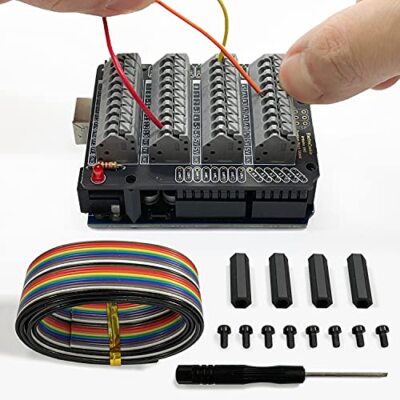 Uno Terminal Block Shield Kit Compatible for Arduino Uno R3 Push-in Simple Sp...