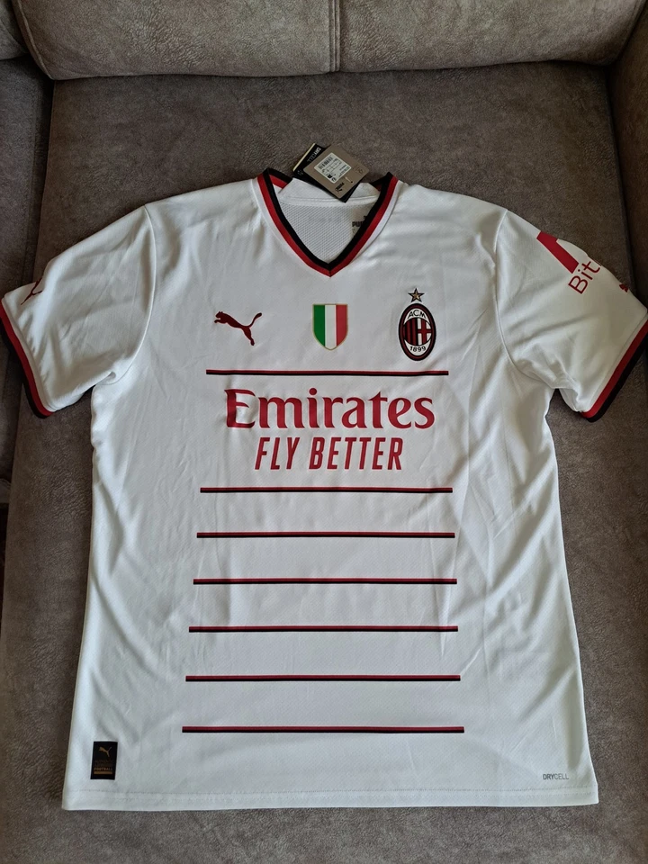Camiseta Fútbol Ac Milán Theo BNWT 765834 02 PUMA Original Football Shirt - Imagen 2 de 4