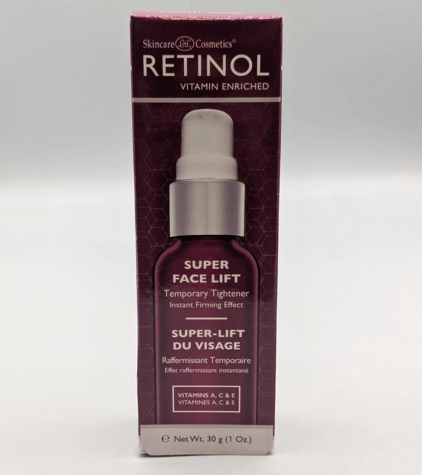 New Retinol Super Face Lift Temporary Tightener Instant Firming Effect 1oz