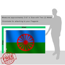 Gypsy Flag 3'x5' Large Outdoor Indoor Canvas Header Grommets