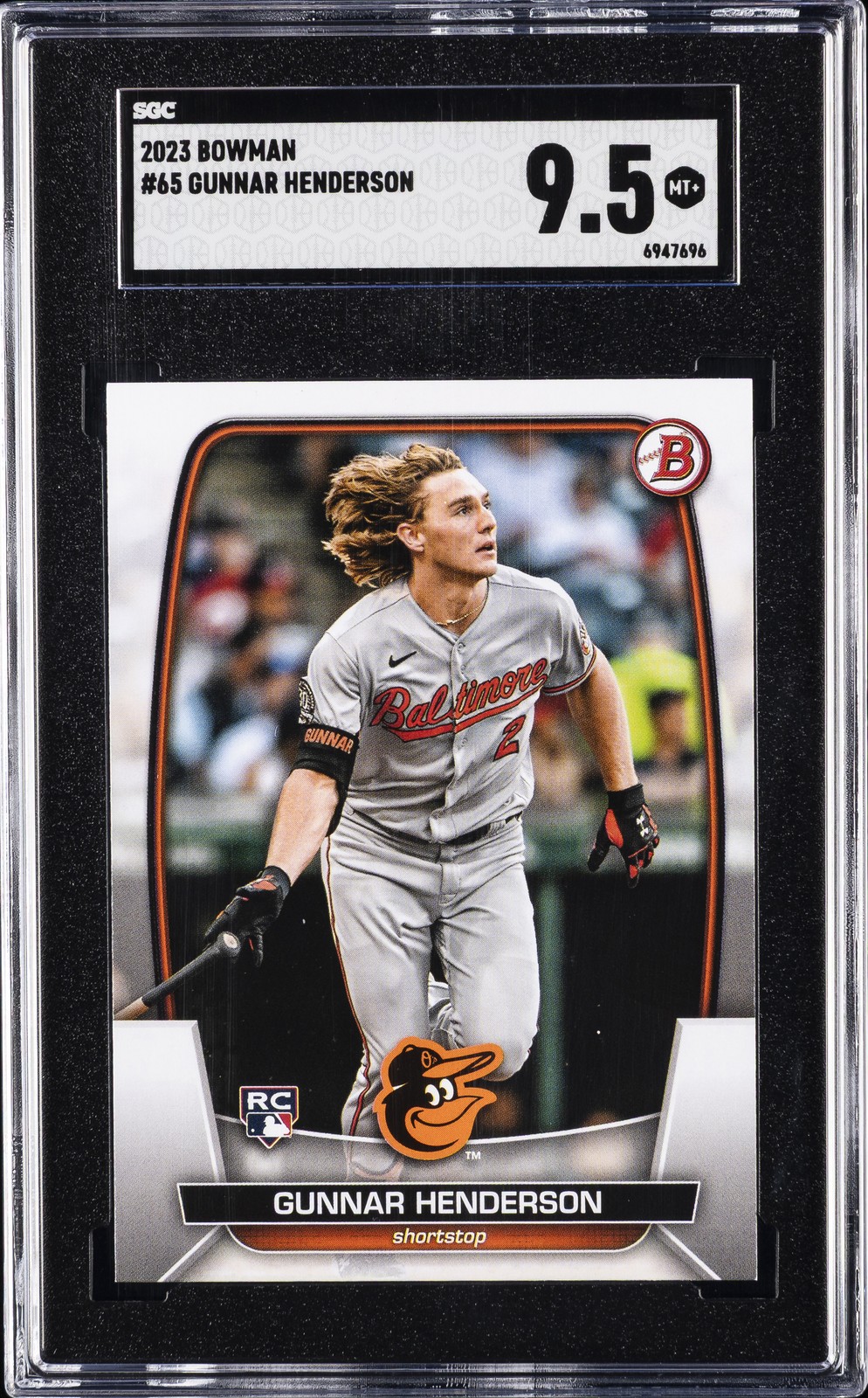 2023 BOWMAN #65 GUNNAR HENDERSON SGC 9.5