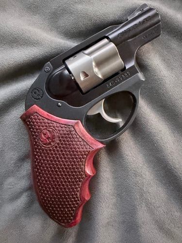 Ruger LCR LCRx Revolver Grips - Fits .38 Spl+P, 9mm Luger, .357 Magnum, Hardwood - Afbeelding 9 van 15