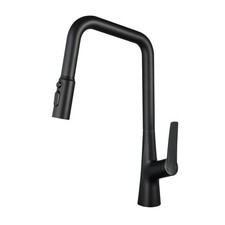Professional 3 Function Kitchen Faucet Matte Black 360 Sprayer