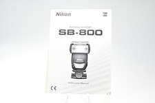 Nikon AF Speedlight SB-800 Instruction Manual Guide Book G791