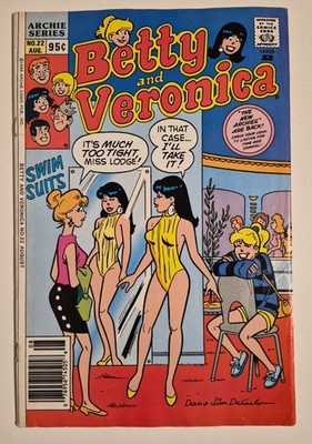 Betty and Veronica #22 (1989, Archie) VG+ ''Too Tight'' Swimsuit Cover GGA DeCarlo