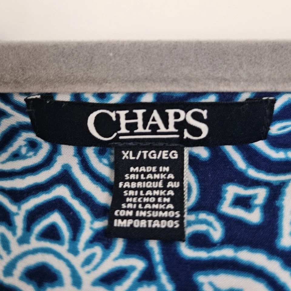 Chaps Ralph Lauren Blue Sleeveless Maxi Dress Womens XL - Image 2 of 3