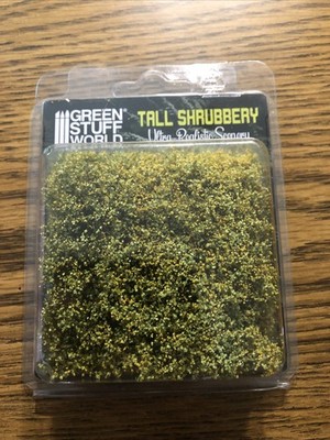 Green Stuff World Terrain Tall Shrubbery - Yellow Green VG