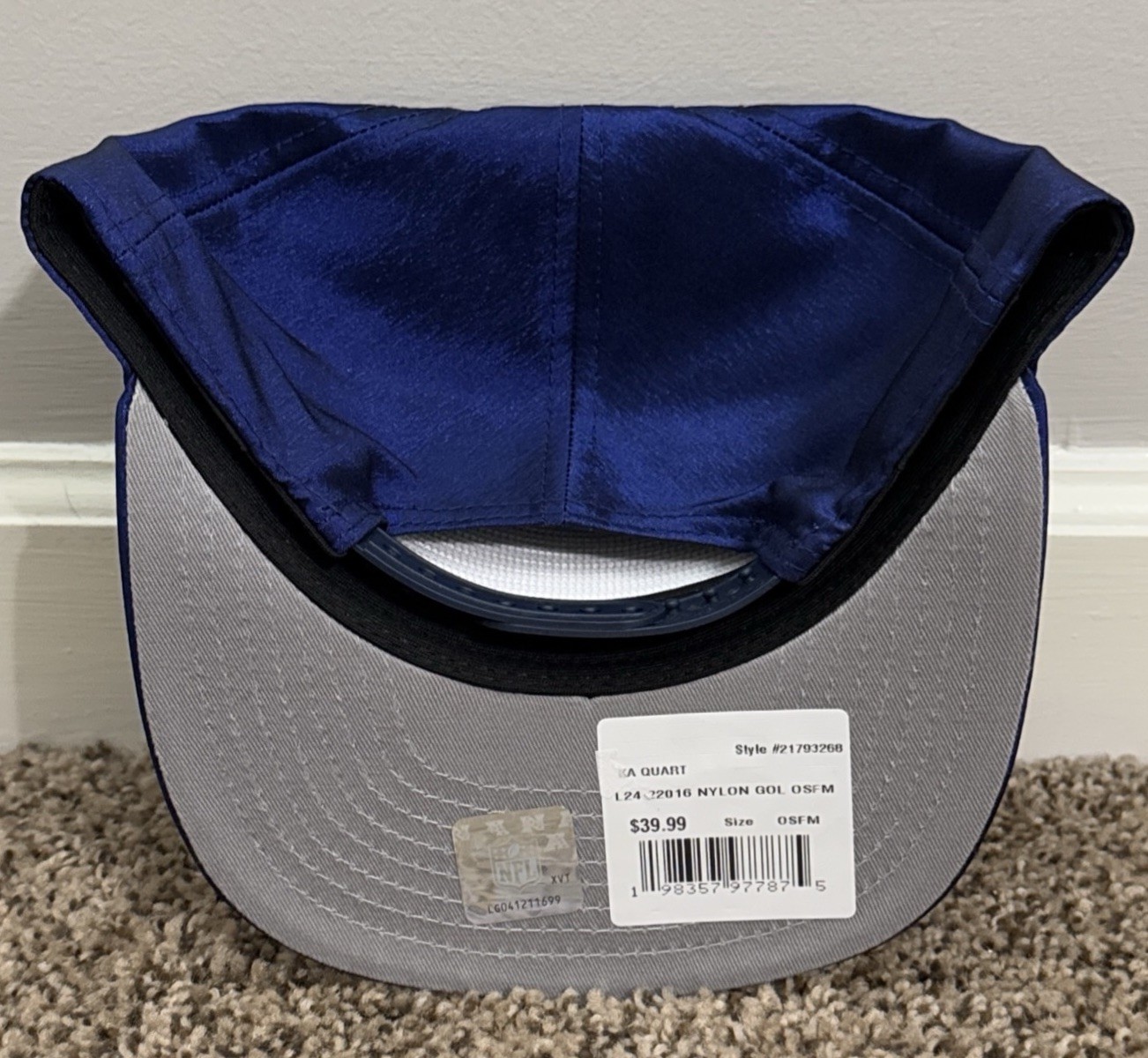 New Era Tennessee Titans The Golfer Blue Nylon Snapback Adjustable Retro Hat Cap