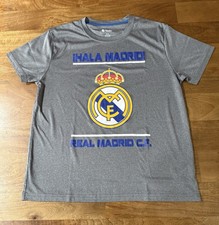 Real Madrid C.F.  Camiseta Equipo Gris Talla XL “Hala Madrid”