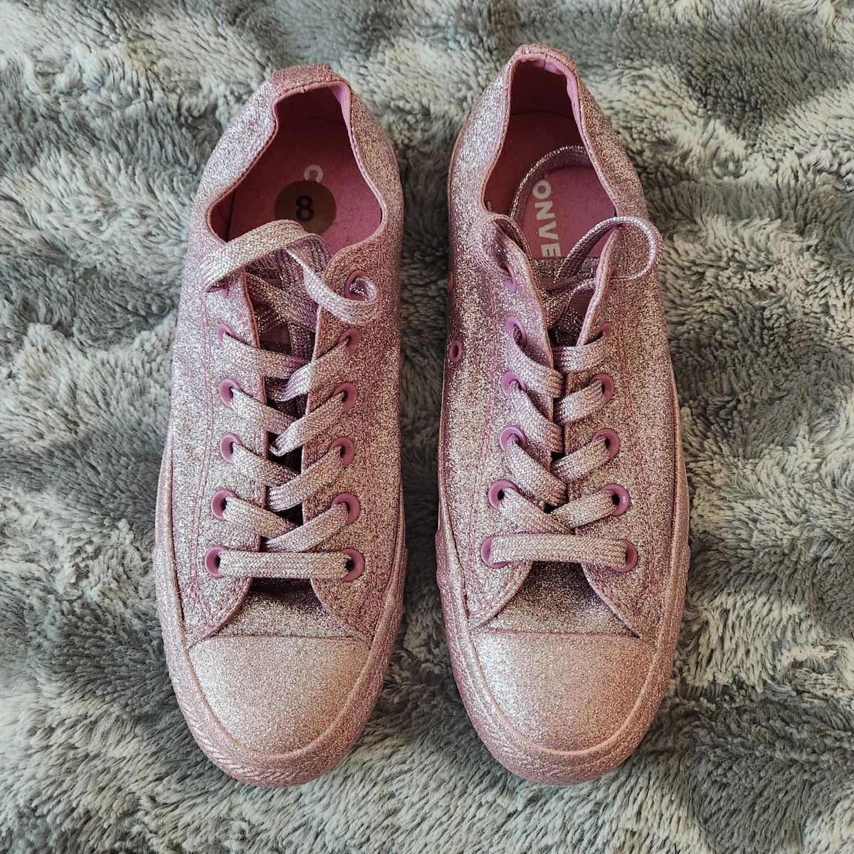 ♡出品 Converse Chuck Taylor All Star Low Pink Glitter for Sale