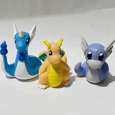 Pokémon Figures 1996 1997 Dratini Dragonair & Dragonite   Nintendo Bandai set