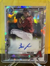 2021 1st Bowman Chrome Prospects Luis Frias Atomic Refractor Auto 047/100