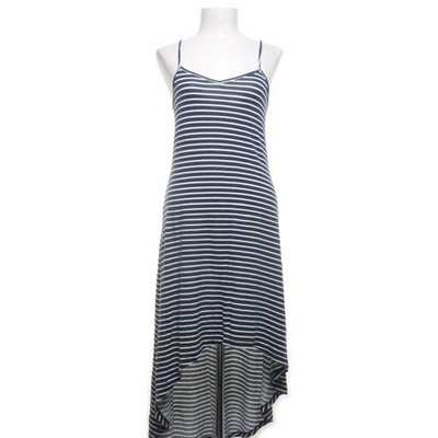 Aritzia, Maxikleid, Größe: S, Blau/Weiß, Elasthan/Polyester/Viskose #7sX
