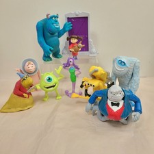 Monsters Inc Figures Lot of 10 Disney Pixar McDonalds Meal Toys Vintage 2001