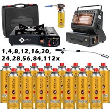 Butane Gas Canisters Can Cartridge 227G for use Camping Stove Heater Outdoor