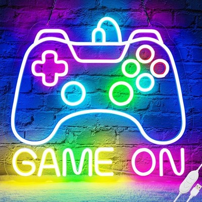 Neon LED Schild Controller Licht Wand Deko Gaming Setup Streamer Beleuchtung DE