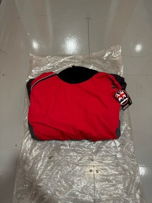 Nookie Fusion Trockentauchanzug Full Latex Hals & Bündchen Rot & Schwarz Gr. XXL Brandneu