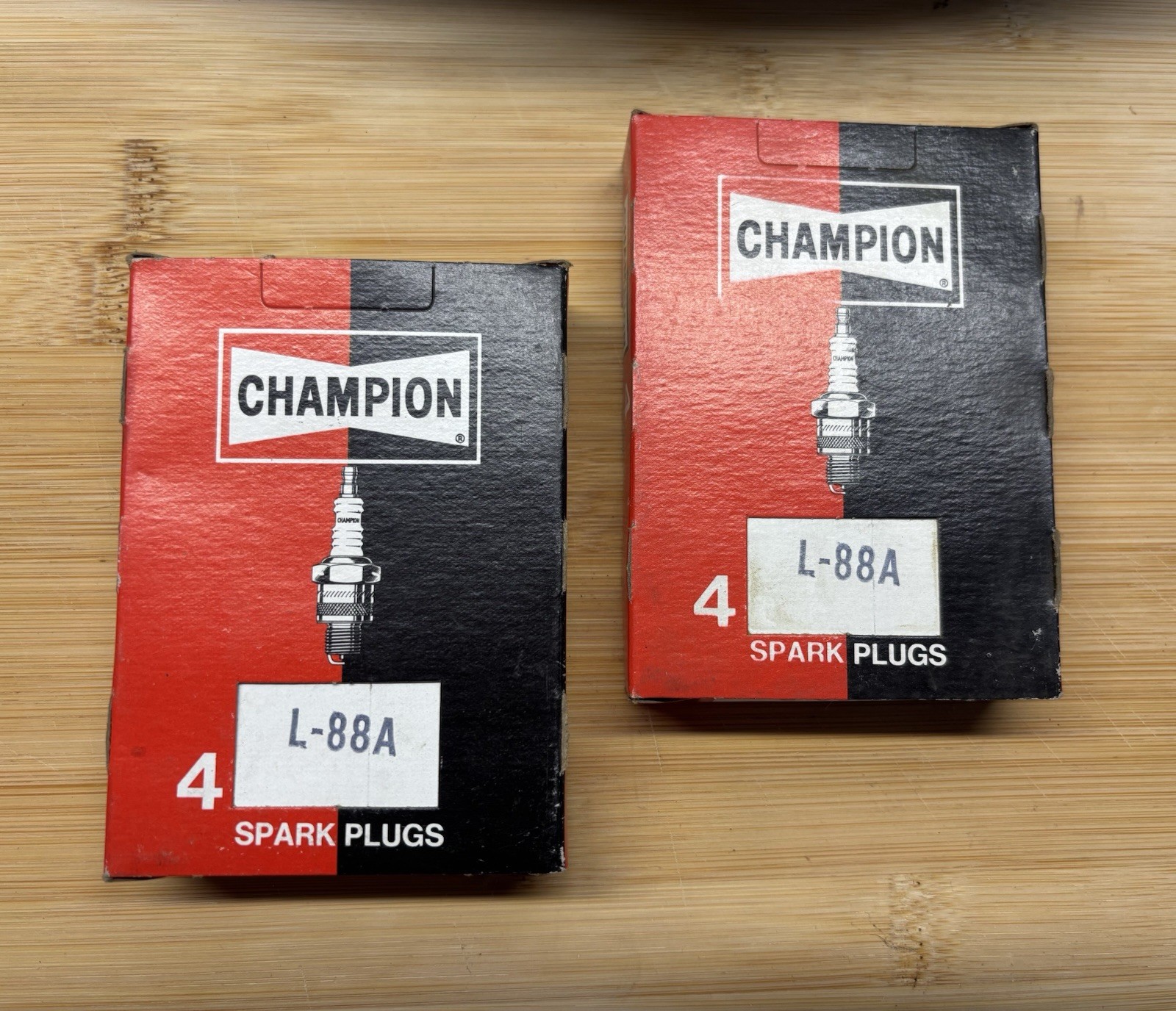 NOS Vintage Champion L-88A Spark Plugs  Set of 8  Original Boxes