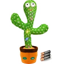 Christmas Dancing Talking Cactus Toy Mimics Back, Cactus Baby Toy Singing Mim...