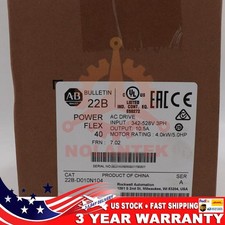22B-D010N104 Allen Bradley SER A Powerflex 40 AC Drive 5HP SEALED