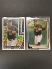 2024 Topps Bowman Chrome Paul Skenes Rookie Lot Of 2 Cards Pittsburgh Black Gold