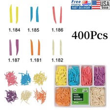 400Pcs Dental Wooden Wedges Interdental Composite Contoured Wood matrices USA