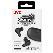 JVC Gumy True Wireless Headphones - Olive Black - Bluetooth Lithium Battery NEW