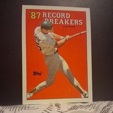 Mark McGwire 1988 Topps Record Breakers #3 Oakland Athletics ⚾ Baseball Card