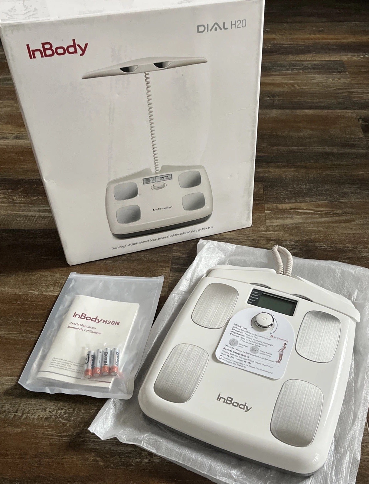InBody H20N Dial W Smart Scale Body Fat and Muscle Composition Health Analy