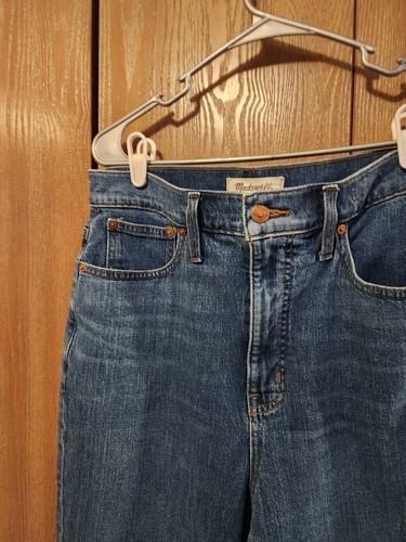 Madewell Women's 29 The MomJean High-Rise Straight-Leg Denim Jeans Medium Wash - Picture 5 of 16