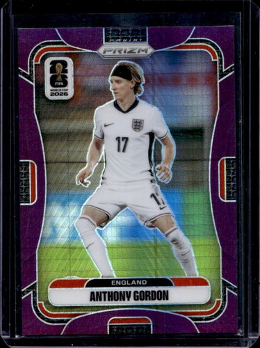 2026 Panini Prizm World Cup Anthony Gordon Purple Hyper #/299 England