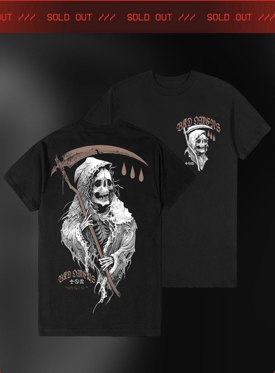 Bad Omens Official Merch DEATH SPITTER TEE XL in hand | eBay