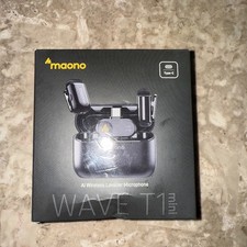 MAONO WAVE T1 Mini Wireless Lavalier Microphone for iPhone Android Tablet PC