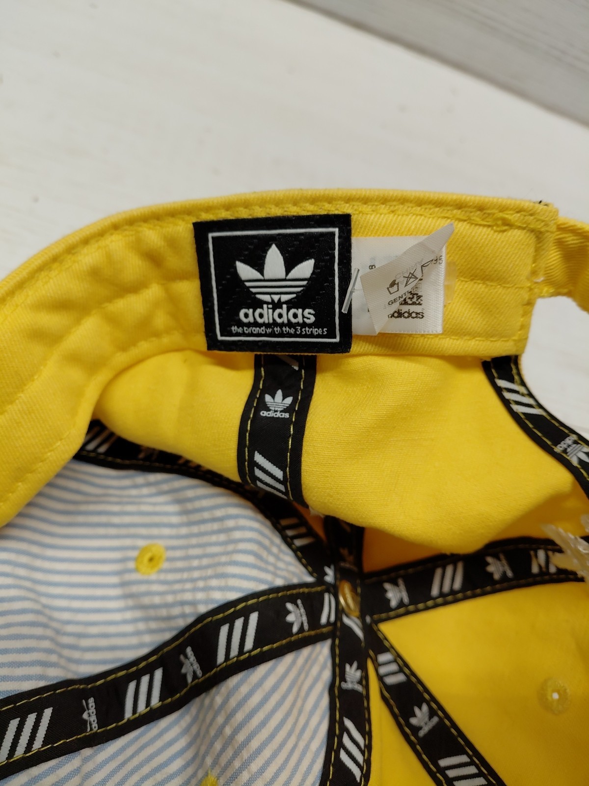 Adidas Yellow Strapback Adjustable Embroidered Tr… - image 8